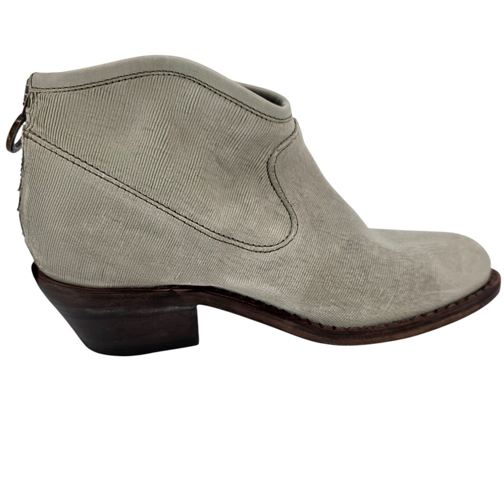 Fiorentini + Baker Womens 36 Cream Textured Leather Ankle Boots - Picture 4 of 15